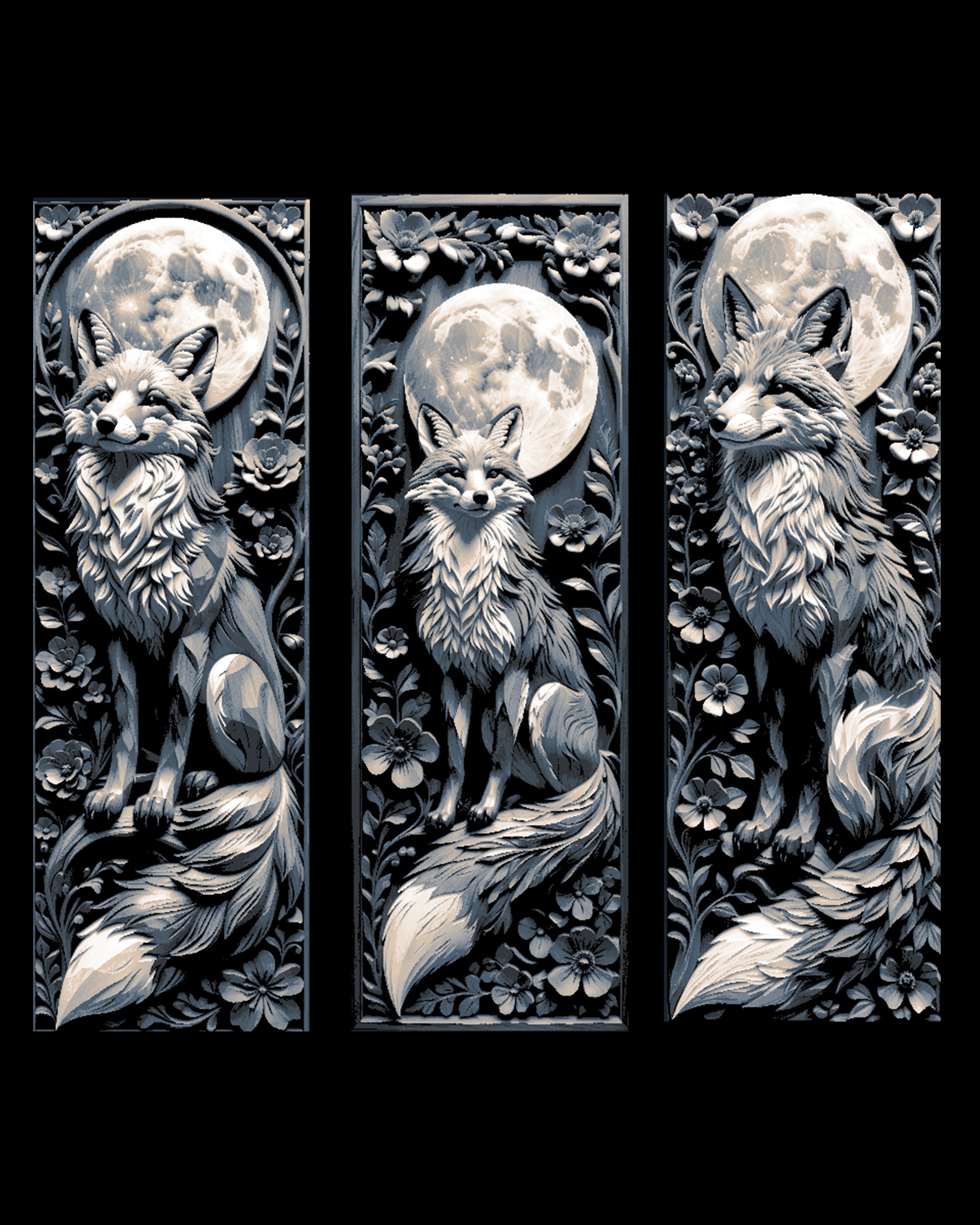 Fox Carvings 1